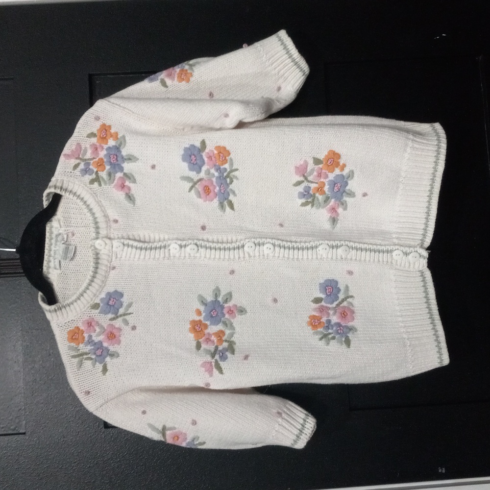 Jennifer Reed Floral Embroidered Sweater - Picture 3 of 14